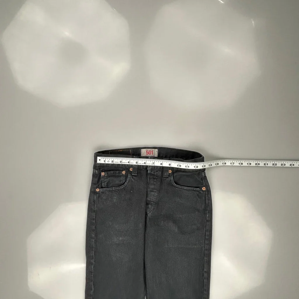 501 Levis Jeans - 26W 30L Grey Cotton - Image 3