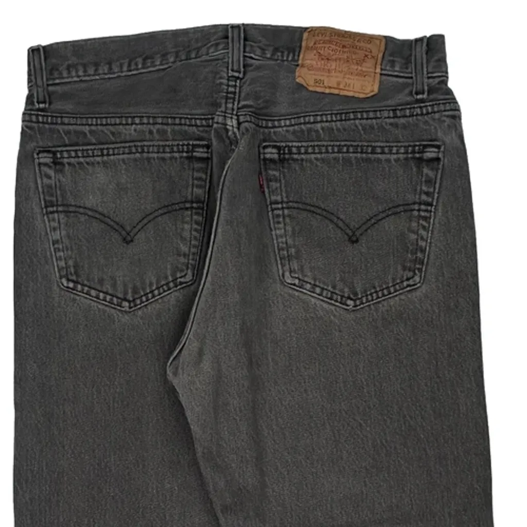 501 Levis Jeans - 32W 32L Grey Denim - Image 6