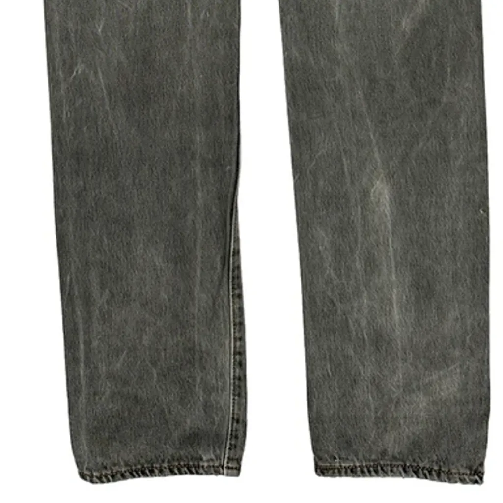 501 Levis Slim Fit Jeans - 32W 33L Grey Cotton - Image 8