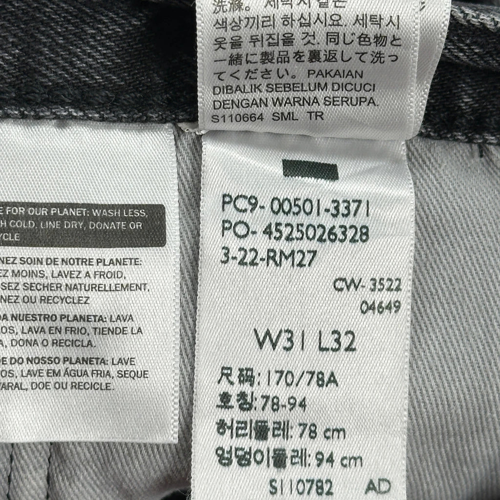 501 Levis Jeans - 32W 28L Grey Cotton - Image 8