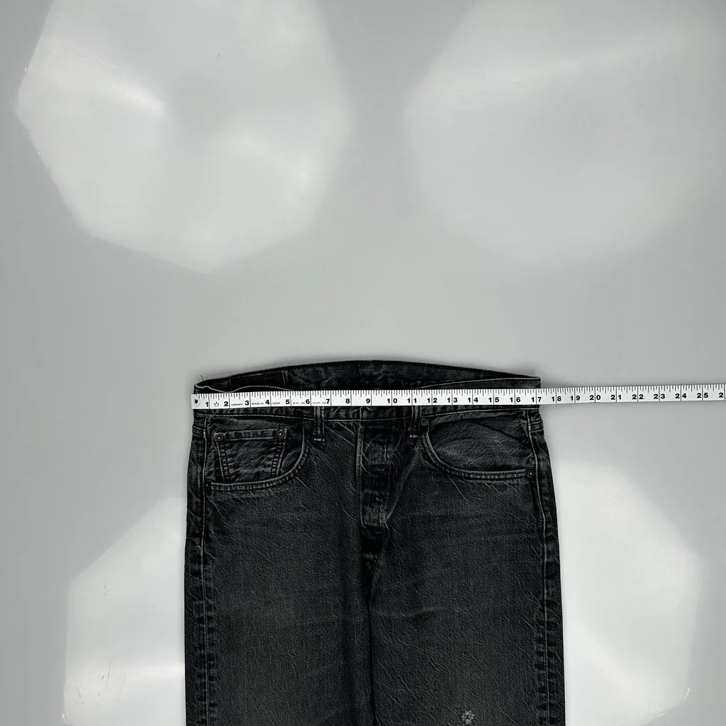 501 Levis Jeans - 33W 32L Grey Denim - Image 3
