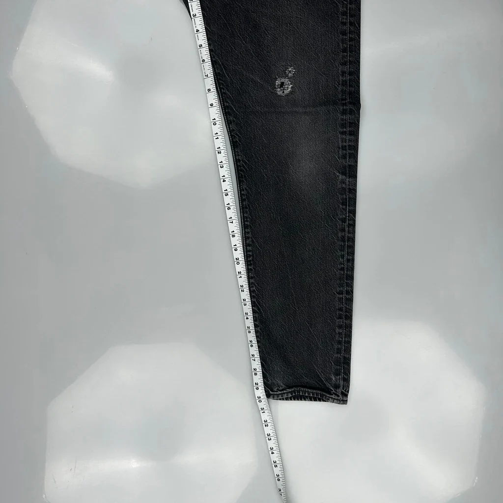501 Levis Jeans - 33W 32L Grey Denim - Image 5