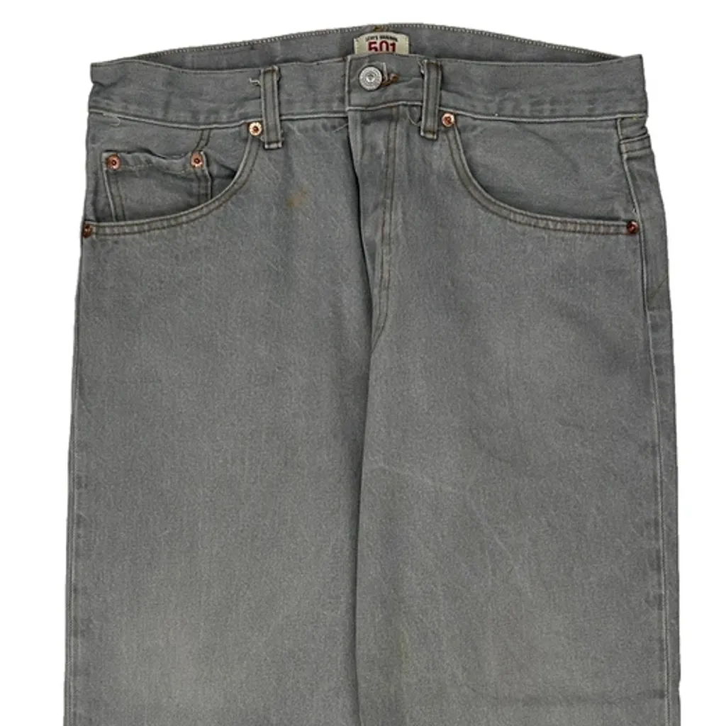 501 Levis Jeans - 33W 28L Grey Denim - Image 10