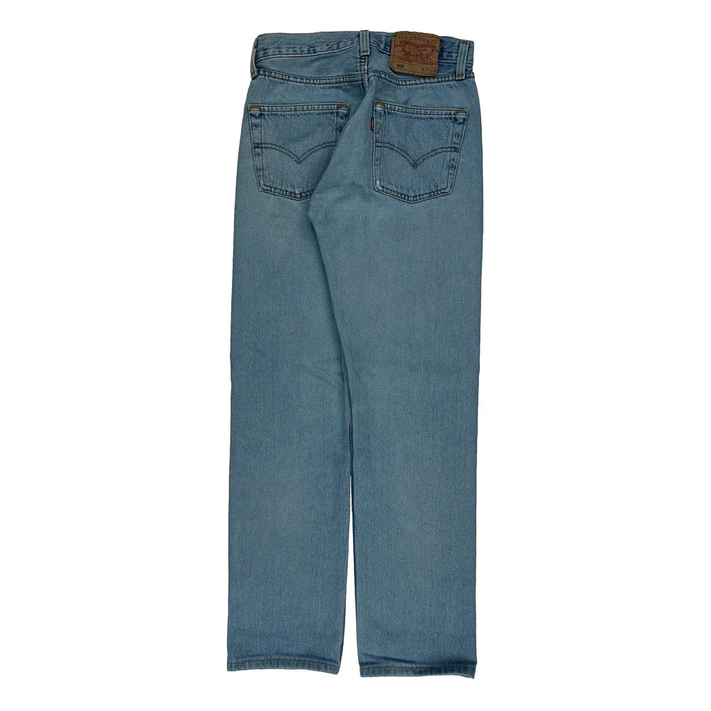 501 Levis Jeans - 26W 30L Light Wash Denim