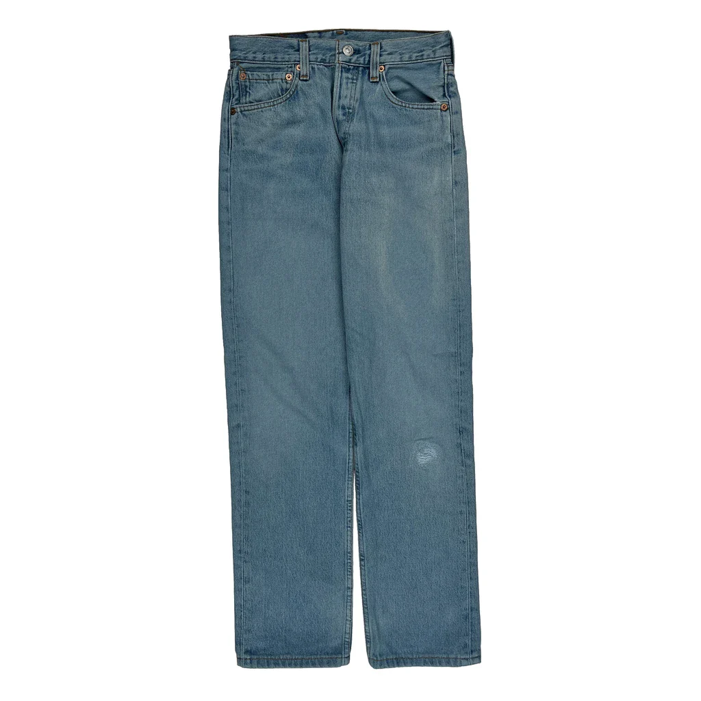 501 Levis Jeans - 26W 30L Light Wash Denim - Image 2