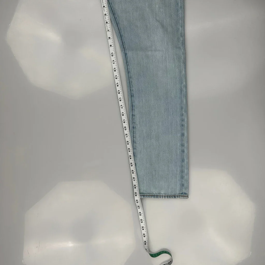 501 Levis Jeans - 30W 29L Light Wash Denim - Image 5