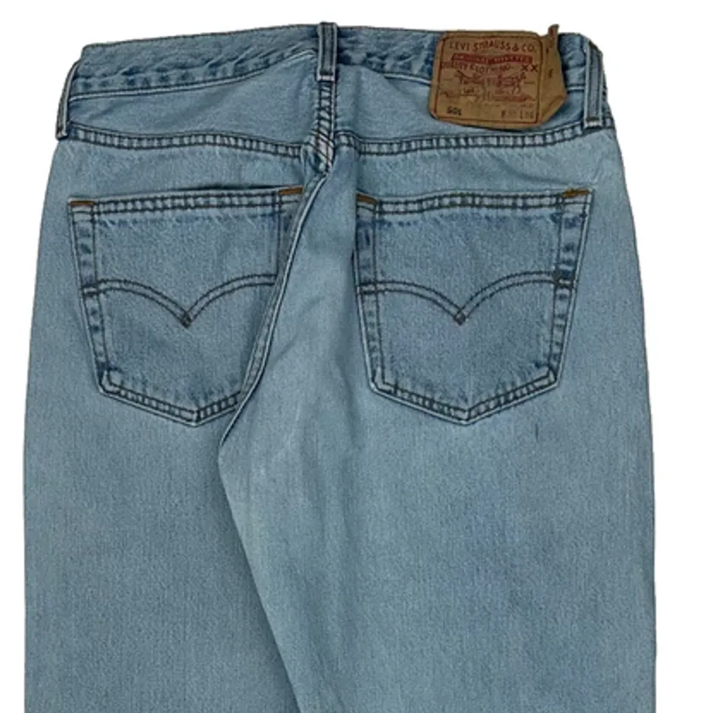 501 Levis Jeans - 30W 33L Light Wash Denim - Image 7