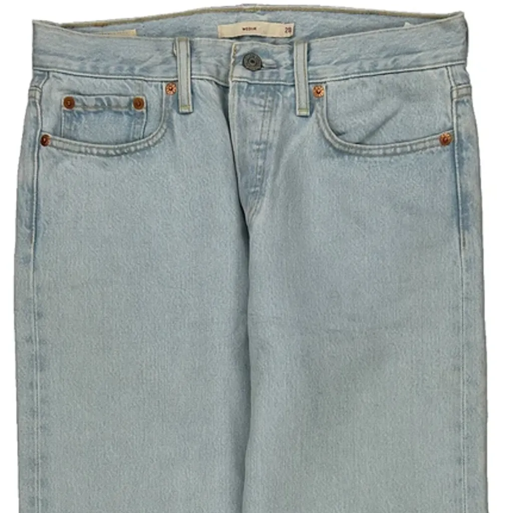 501 Levis Jeans - 30W 28L Light Wash Denim - Image 9
