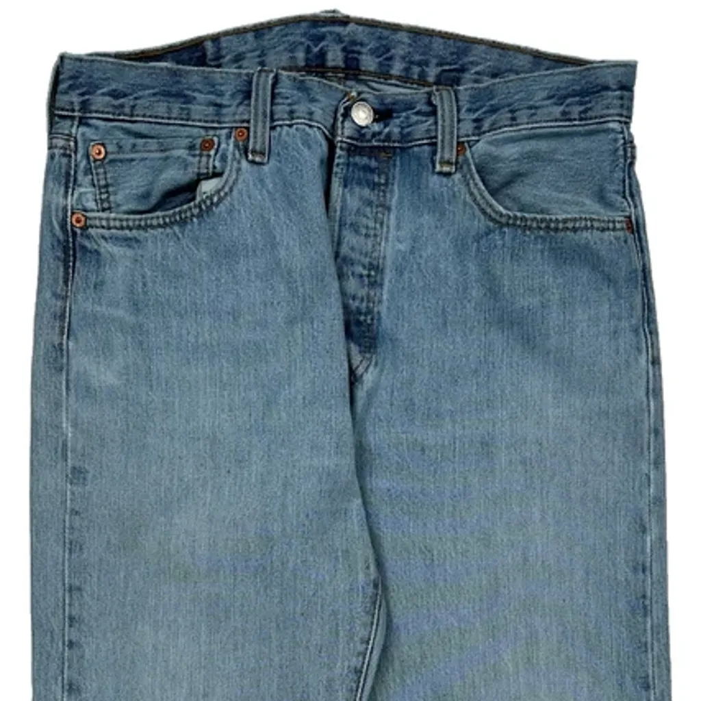 501 Levis Jeans - 31W 33L Light Wash Cotton - Image 9