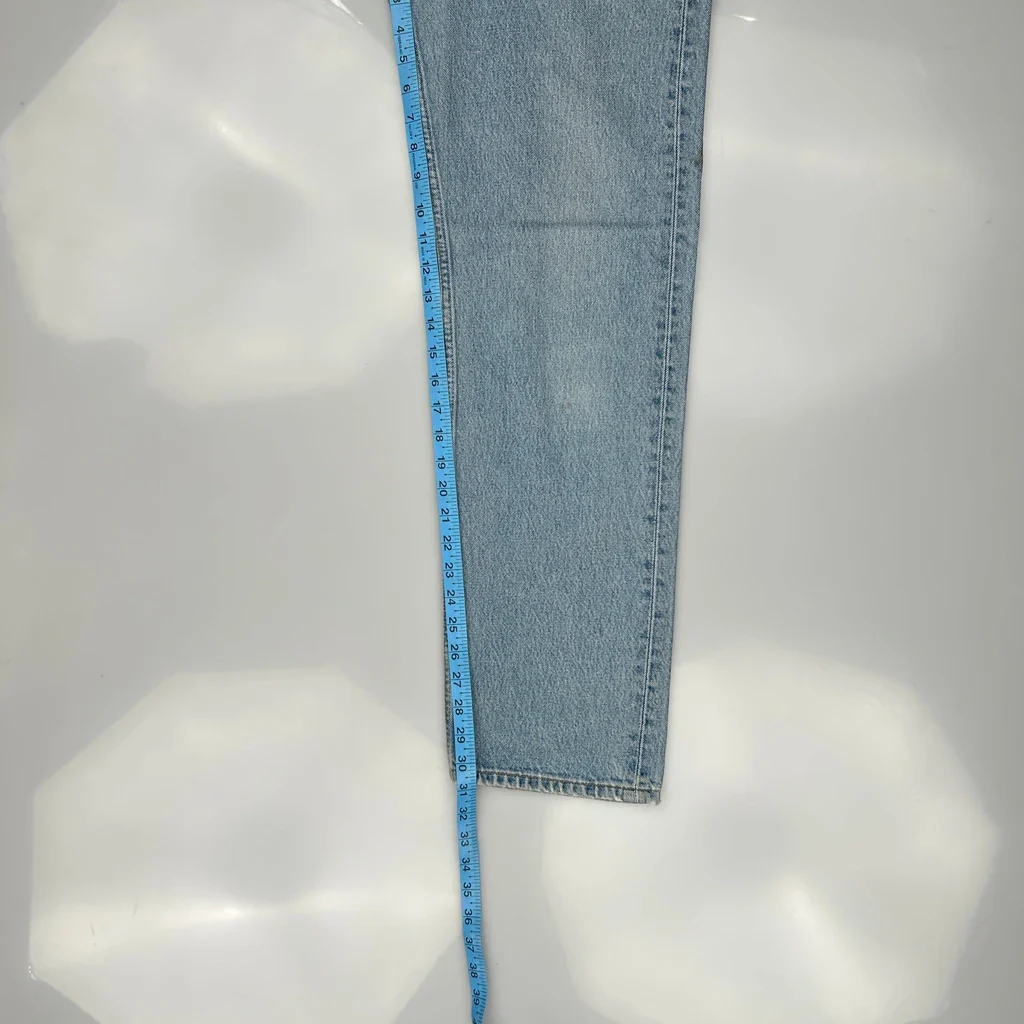 501 Levis Jeans - 32W 31L Light Wash Cotton - Image 6