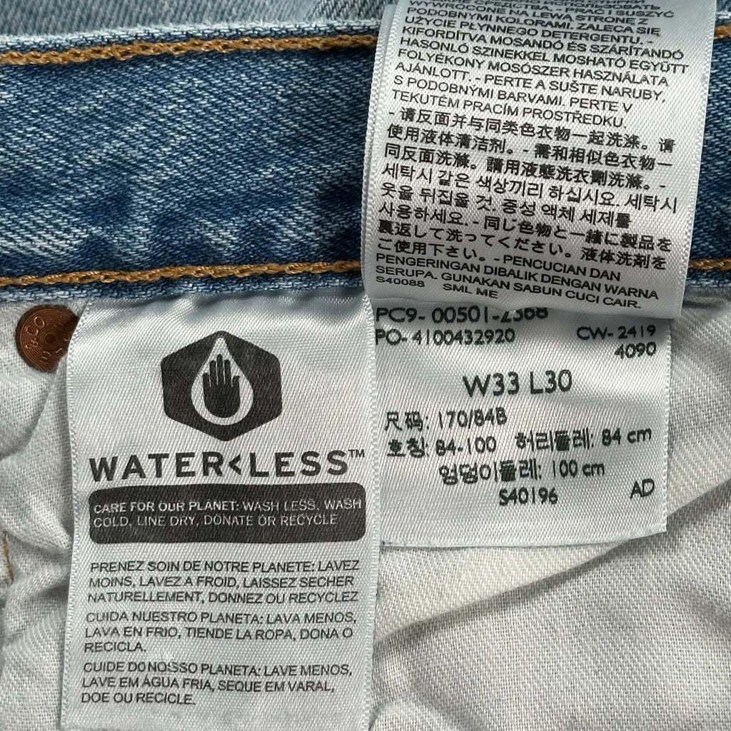 501 Levis Jeans - 32W 30L Light Wash Cotton - Image 6