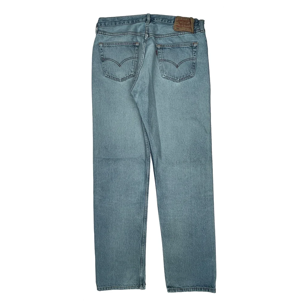 501 Levis Jeans - 33W 33L Light Wash Denim
