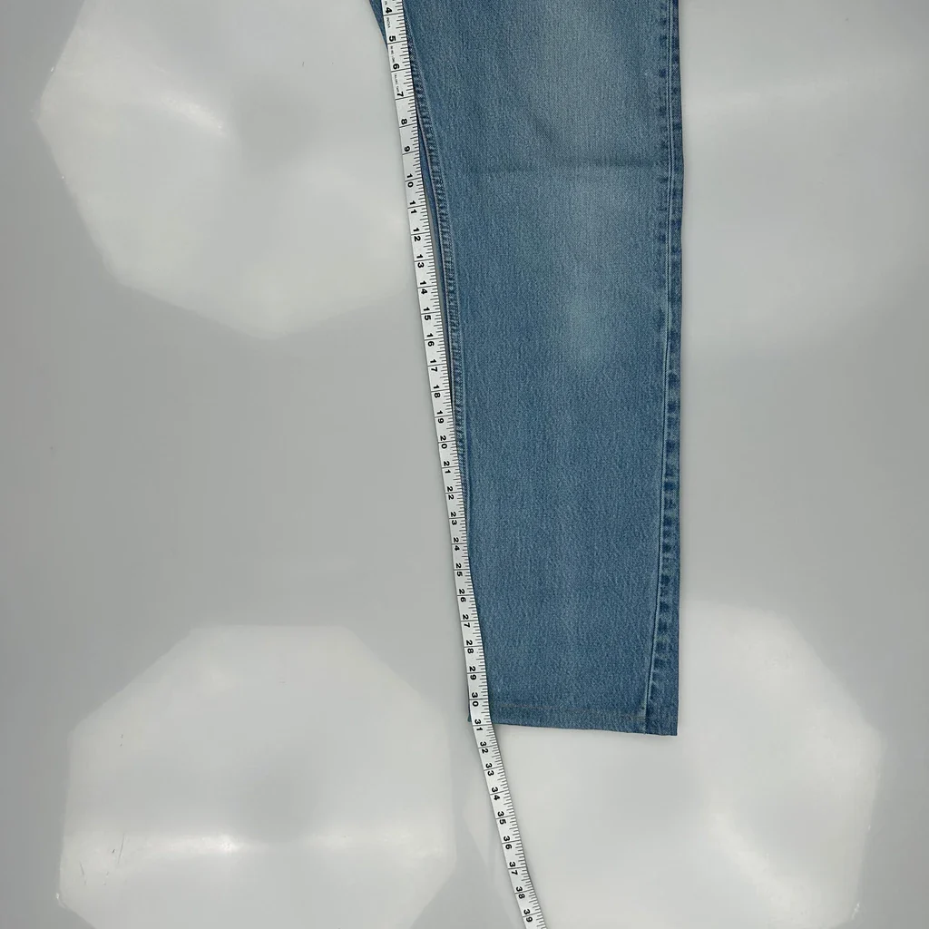 501 Levis Jeans - 34W 31L Light Wash Denim - Image 5