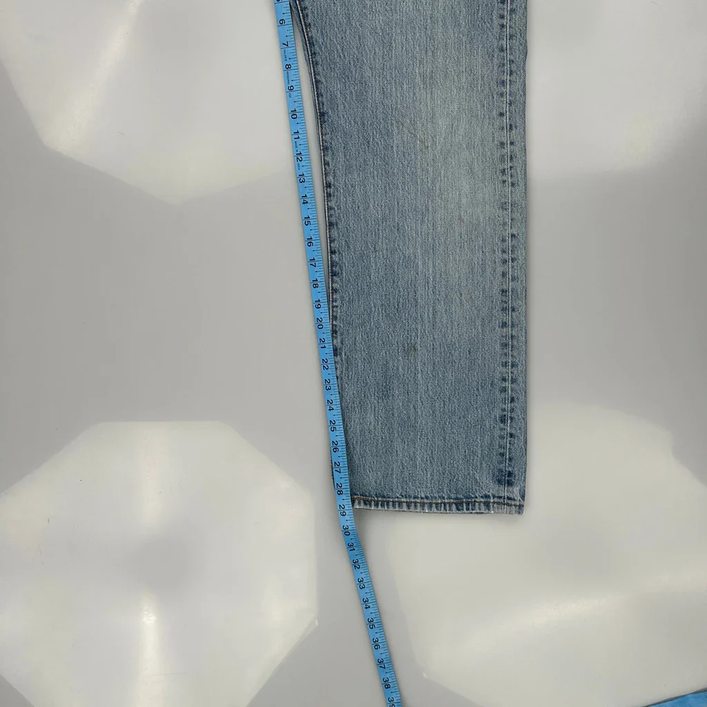 501 Levis Jeans - 34W 29L Light Wash Denim - Image 5