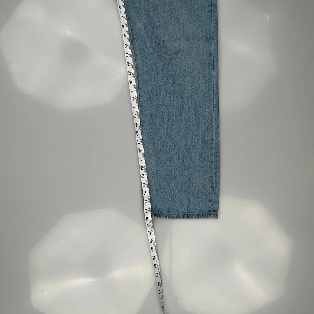 501 Levis Jeans - 34W 30L Light Wash Cotton - Image 5