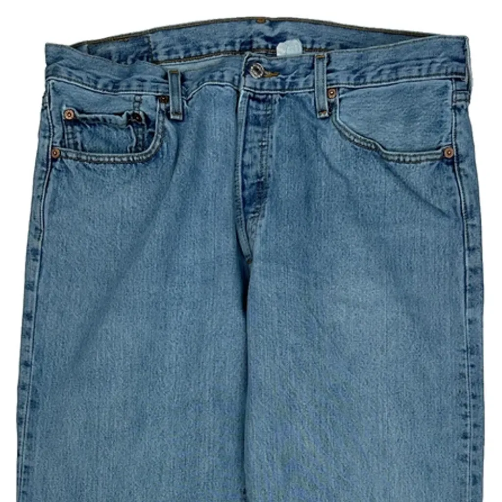501 Levis Jeans - 36W 32L Light Wash Cotton - Image 10