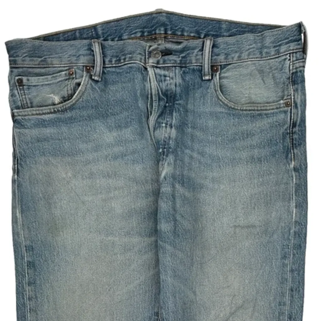 501 Levis Jeans - 36W 32L Light Wash Cotton - Image 10