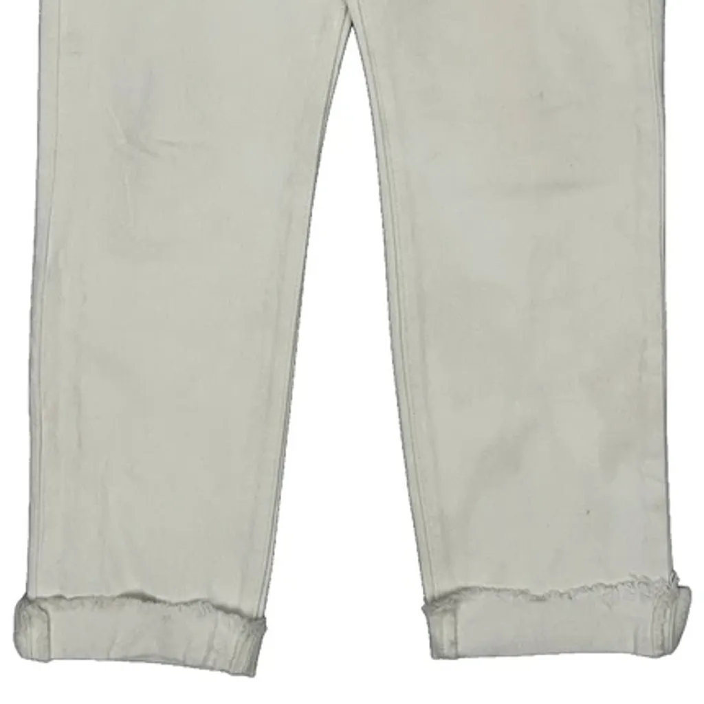 501 Levis Slim Fit Jeans - 28W 28L White Cotton - Image 9