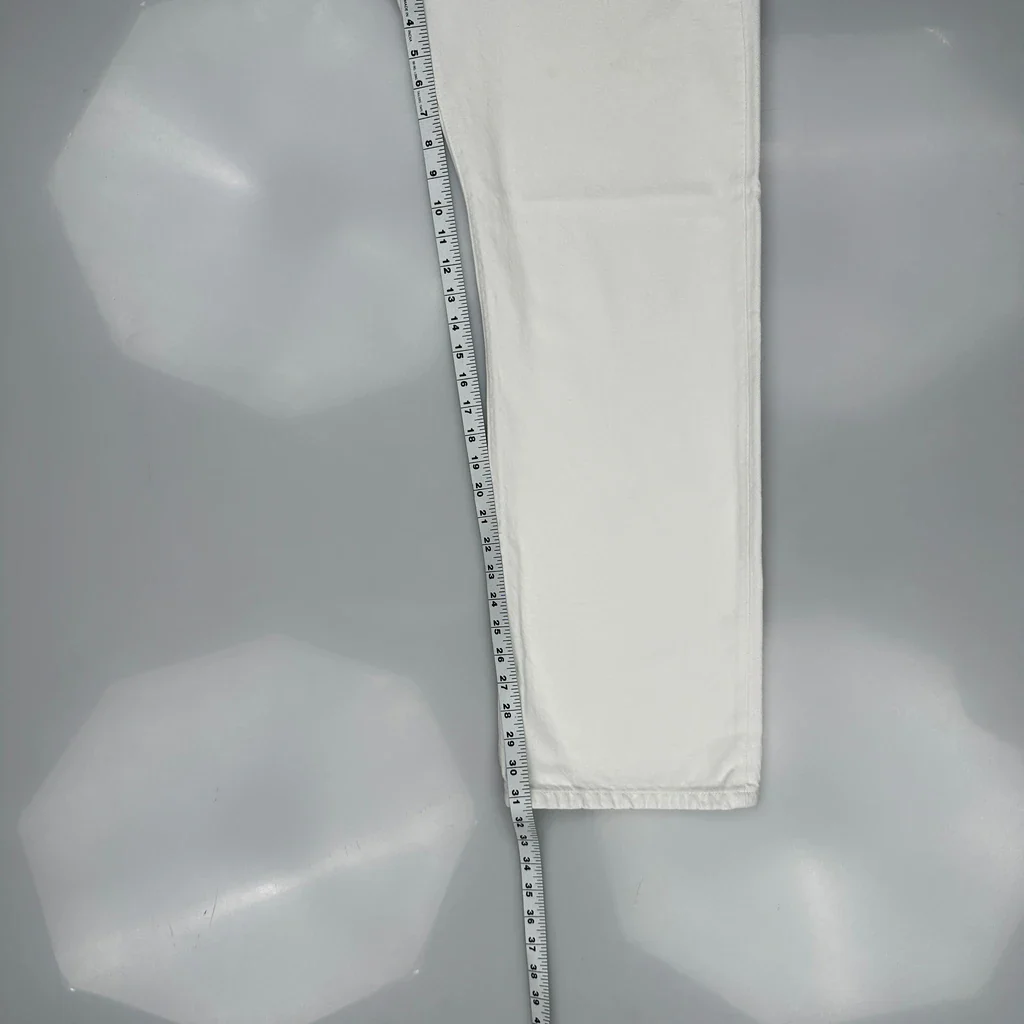501 Levis Jeans - 36W 32L White Cotton - Image 5