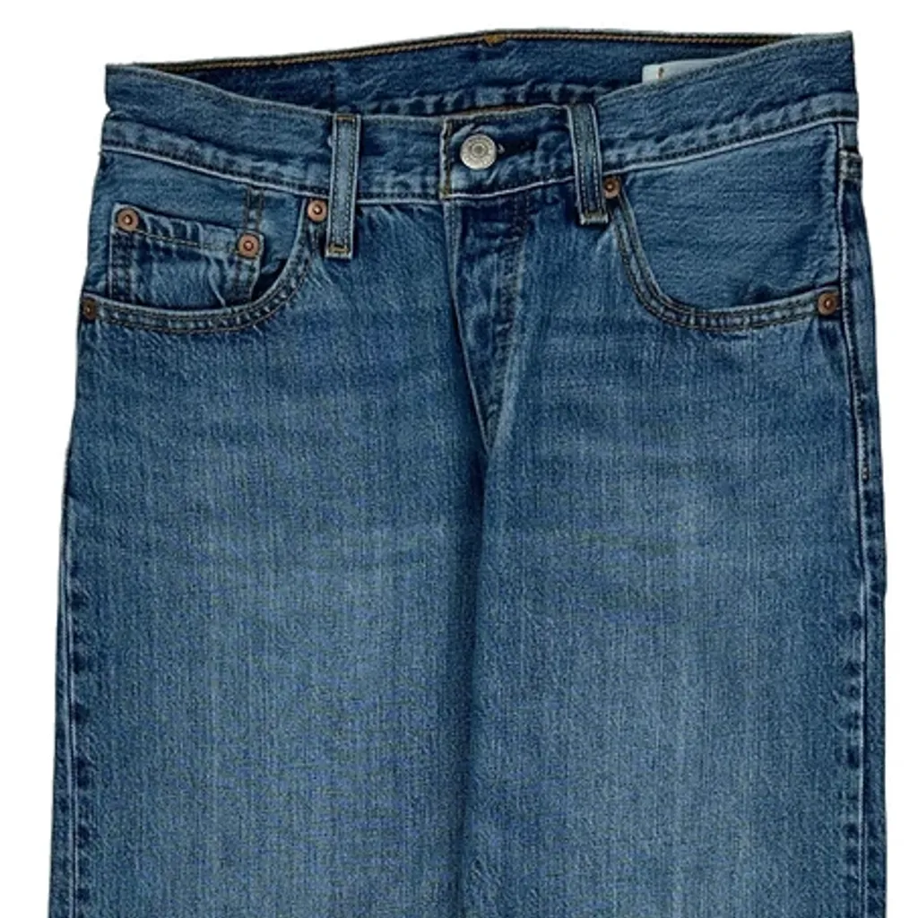 501 Levis Jeans - 24W UK 4 Blue Cotton - Image 11