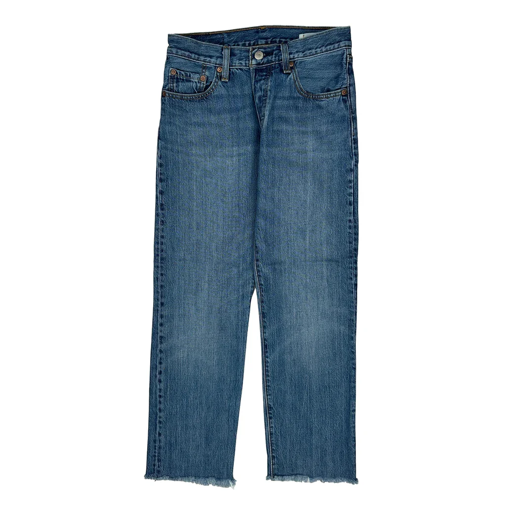 501 Levis Jeans - 24W UK 4 Blue Cotton - Image 2
