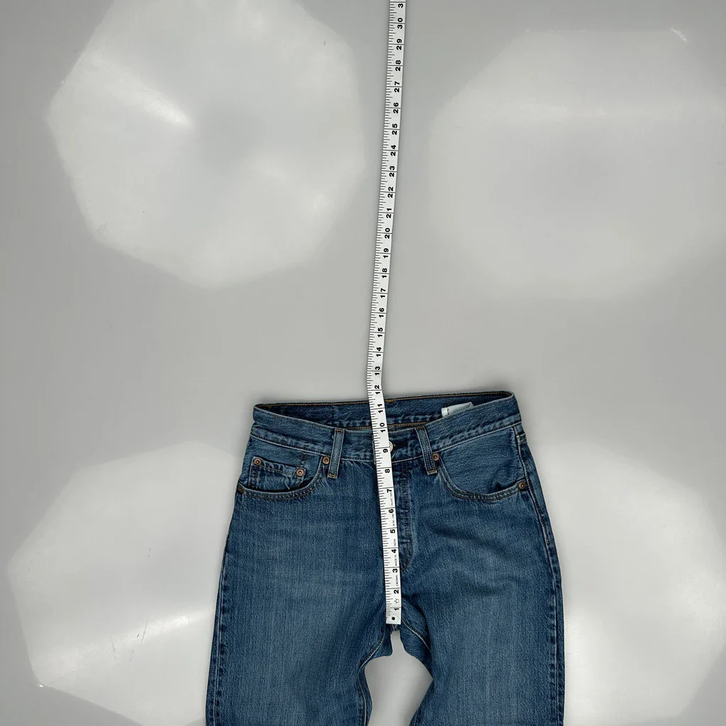501 Levis Jeans - 24W UK 4 Blue Cotton - Image 4
