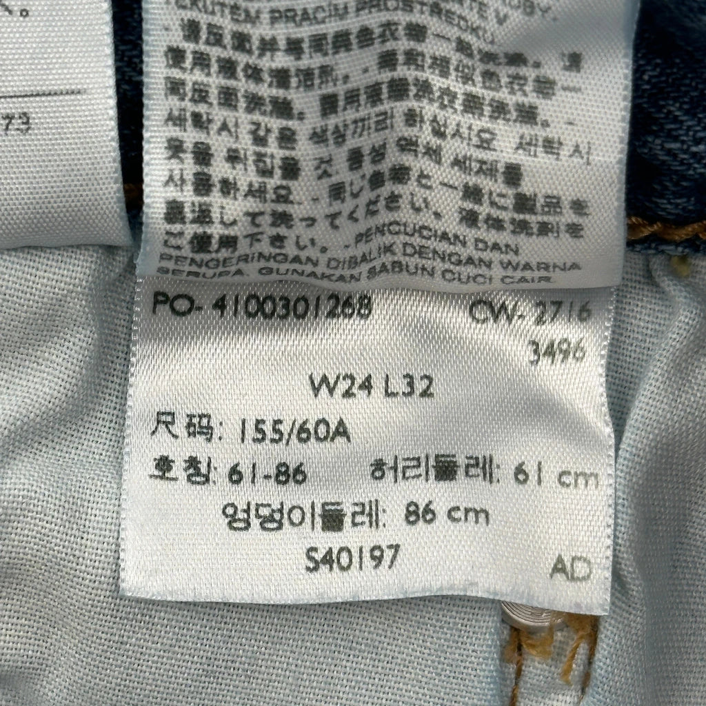 501 Levis Jeans - 24W UK 4 Blue Cotton - Image 6