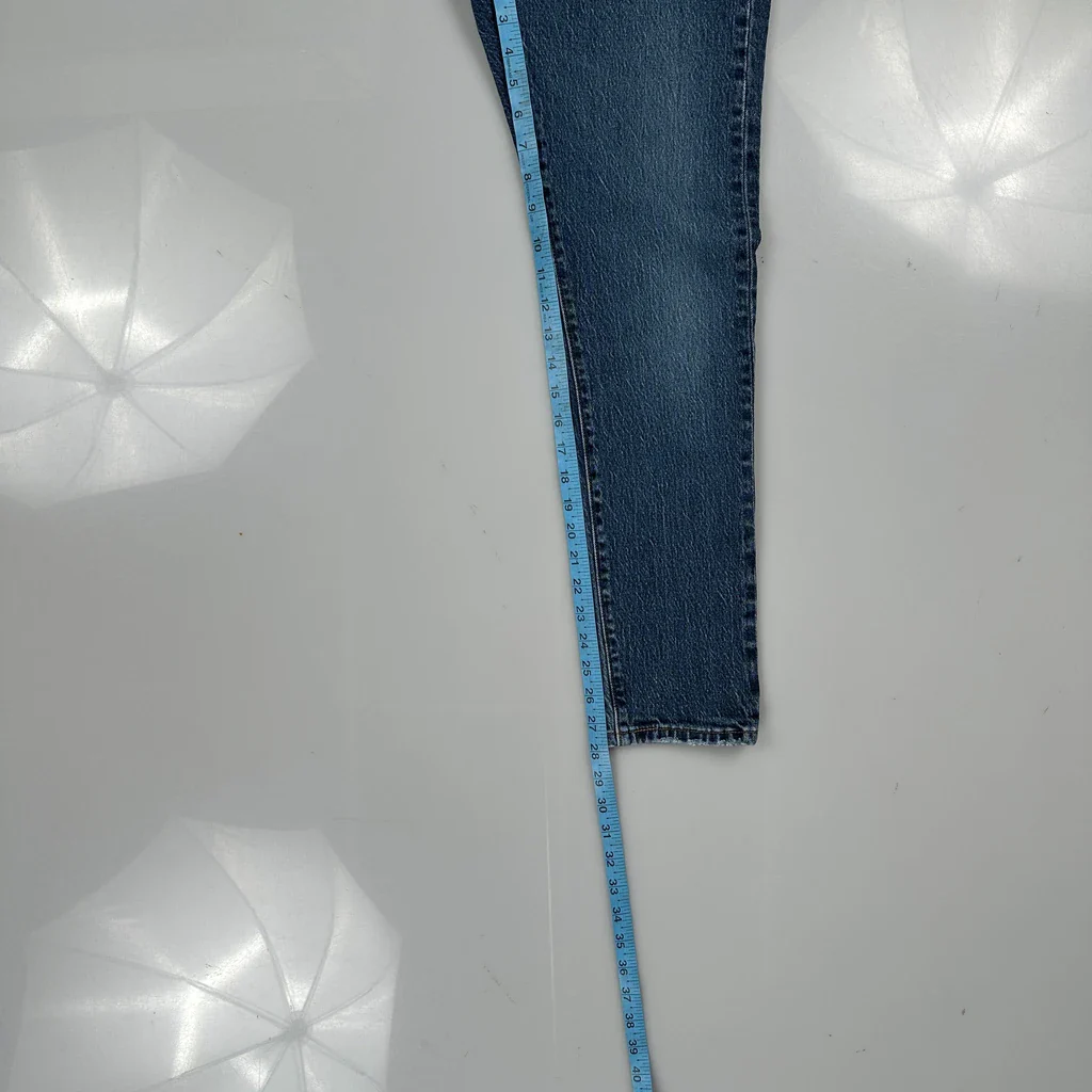501 Levis Jeans - 26W UK 6 Blue Denim - Image 5