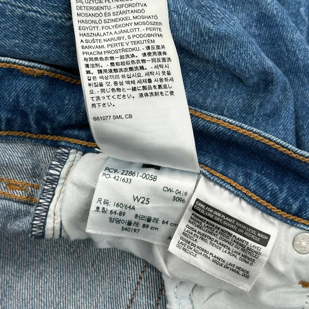501 Levis Skinny Jeans - 27W UK 8 Blue Cotton - Image 6