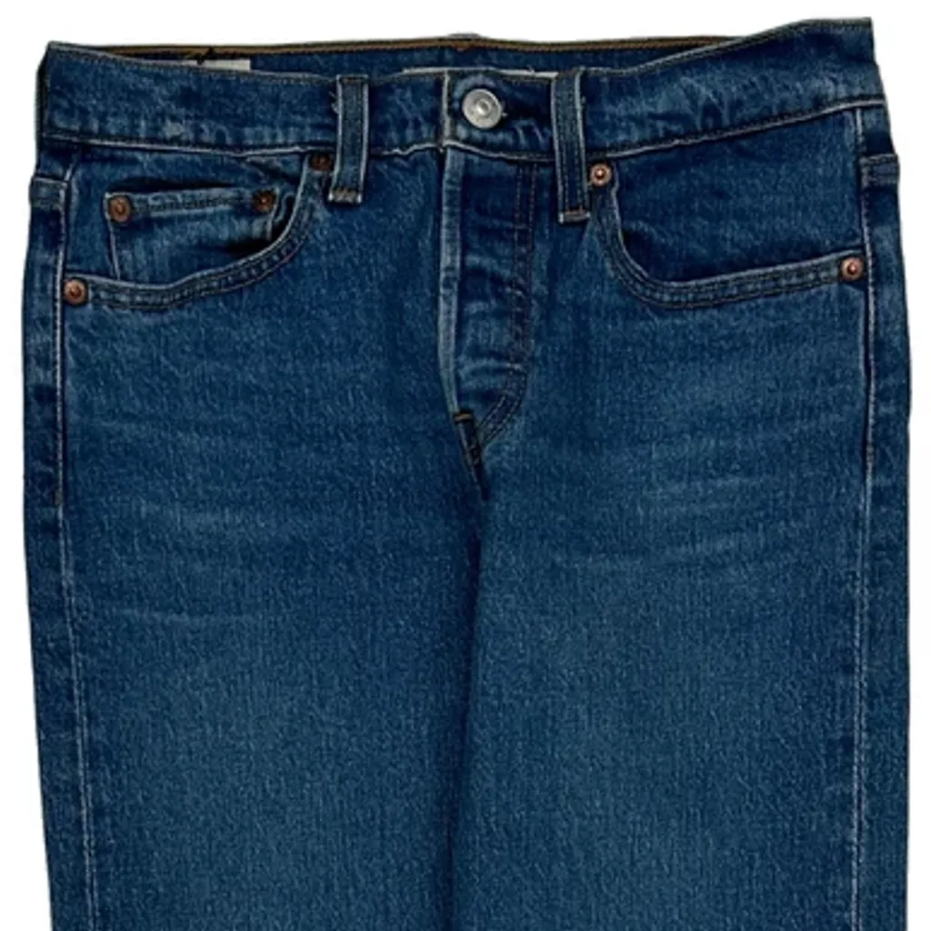 501 Levis Skinny Jeans - 27W UK 8 Blue Cotton - Image 9