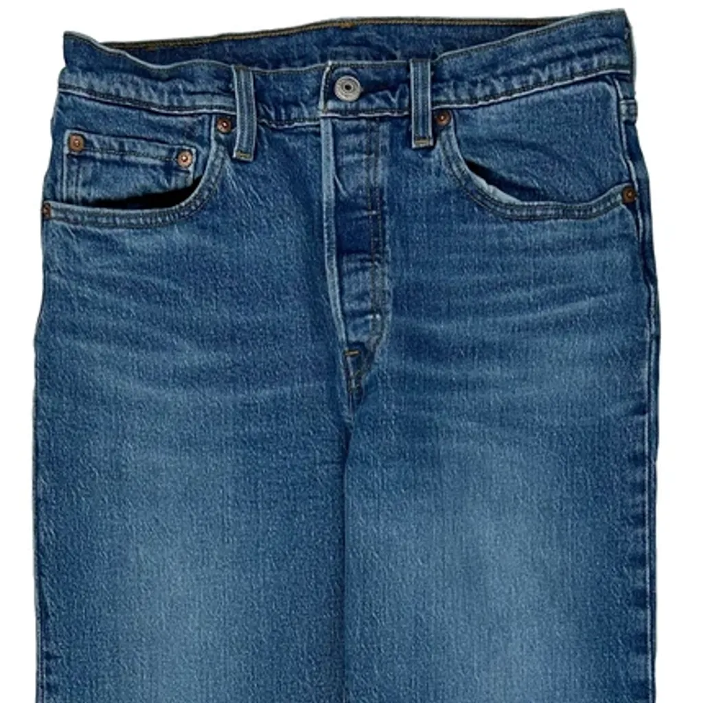 501 Levis Jeans - 28W UK 8 Blue Cotton - Image 11
