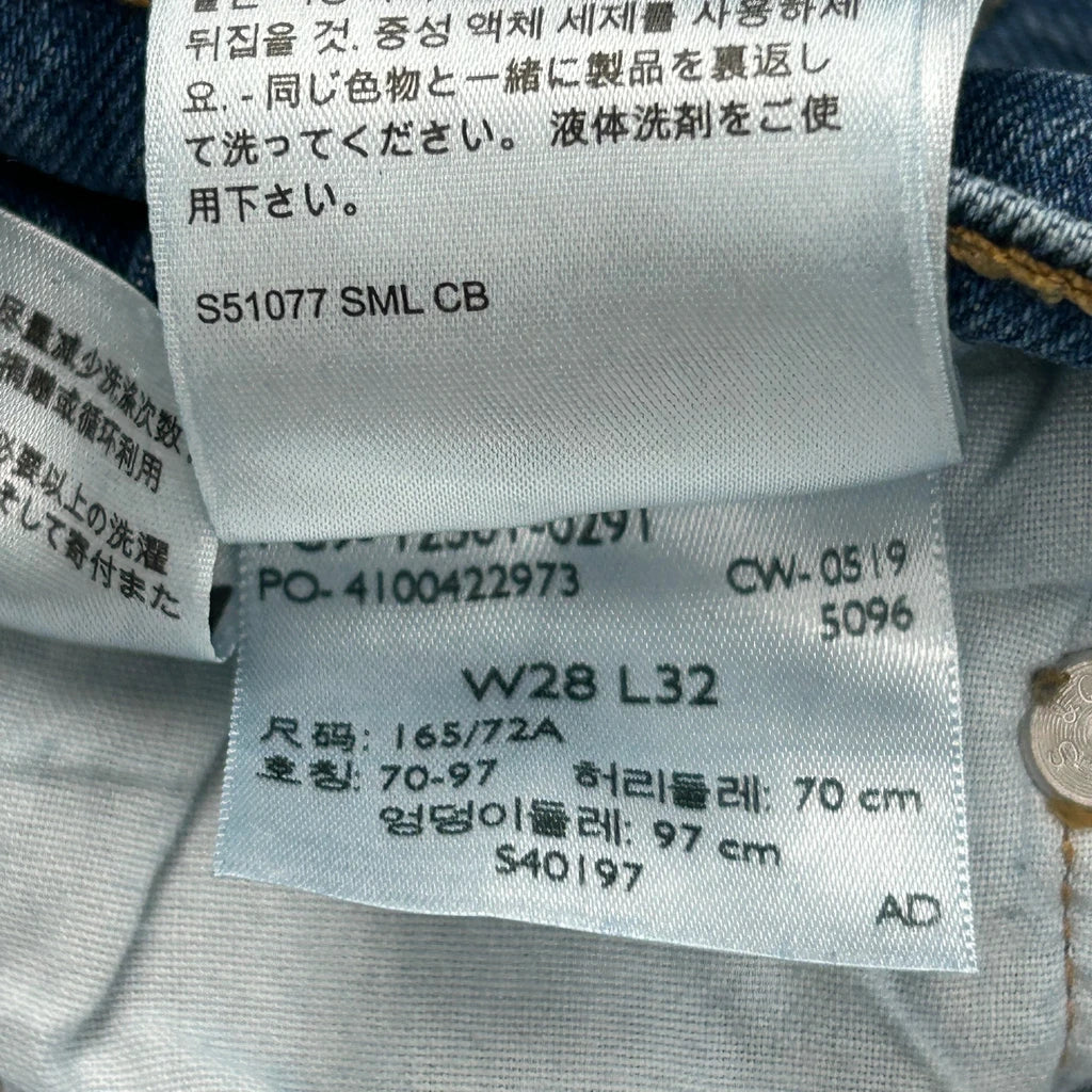 501 Levis Jeans - 28W UK 8 Blue Cotton - Image 7