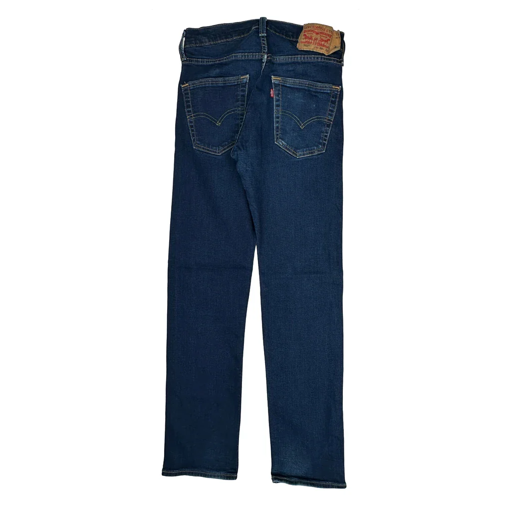 501 Levis Slim Fit Jeans - 29W UK 10 Blue Cotton