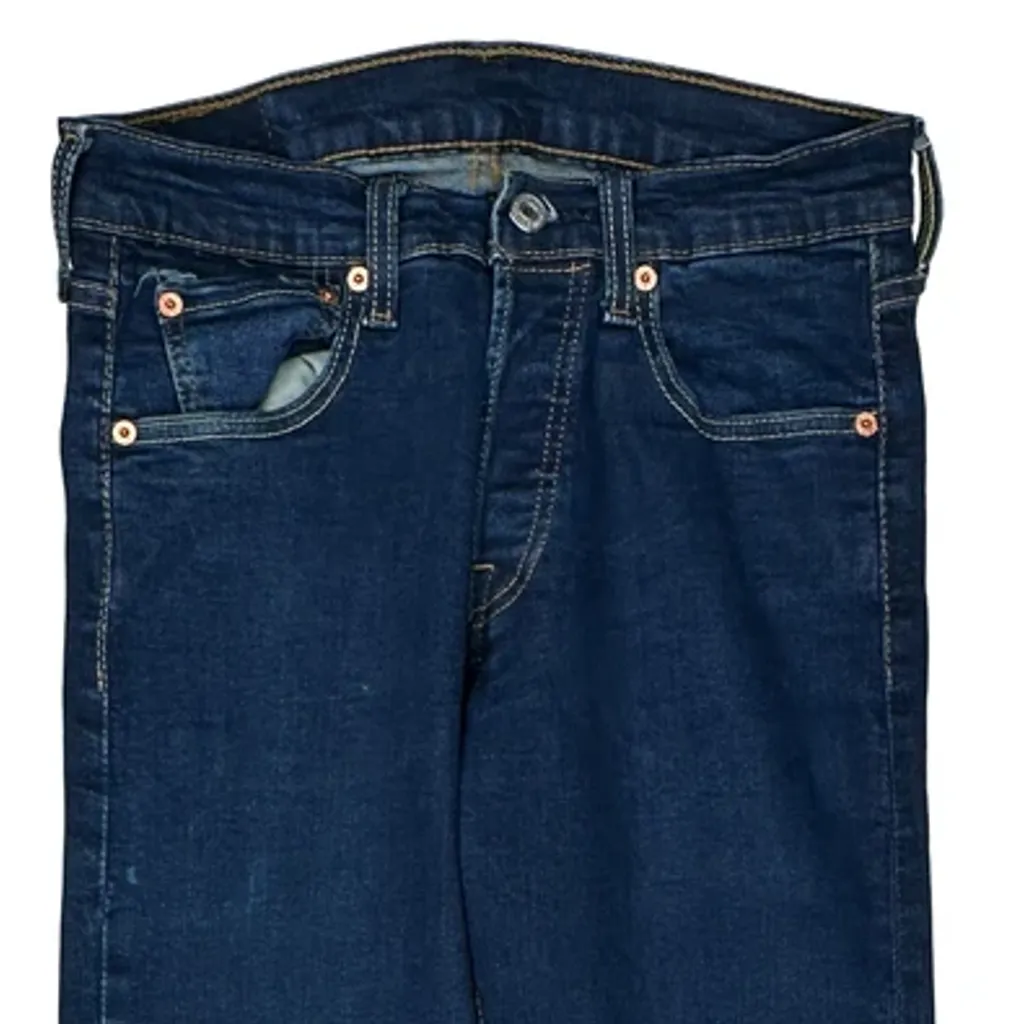 501 Levis Slim Fit Jeans - 29W UK 10 Blue Cotton - Image 11