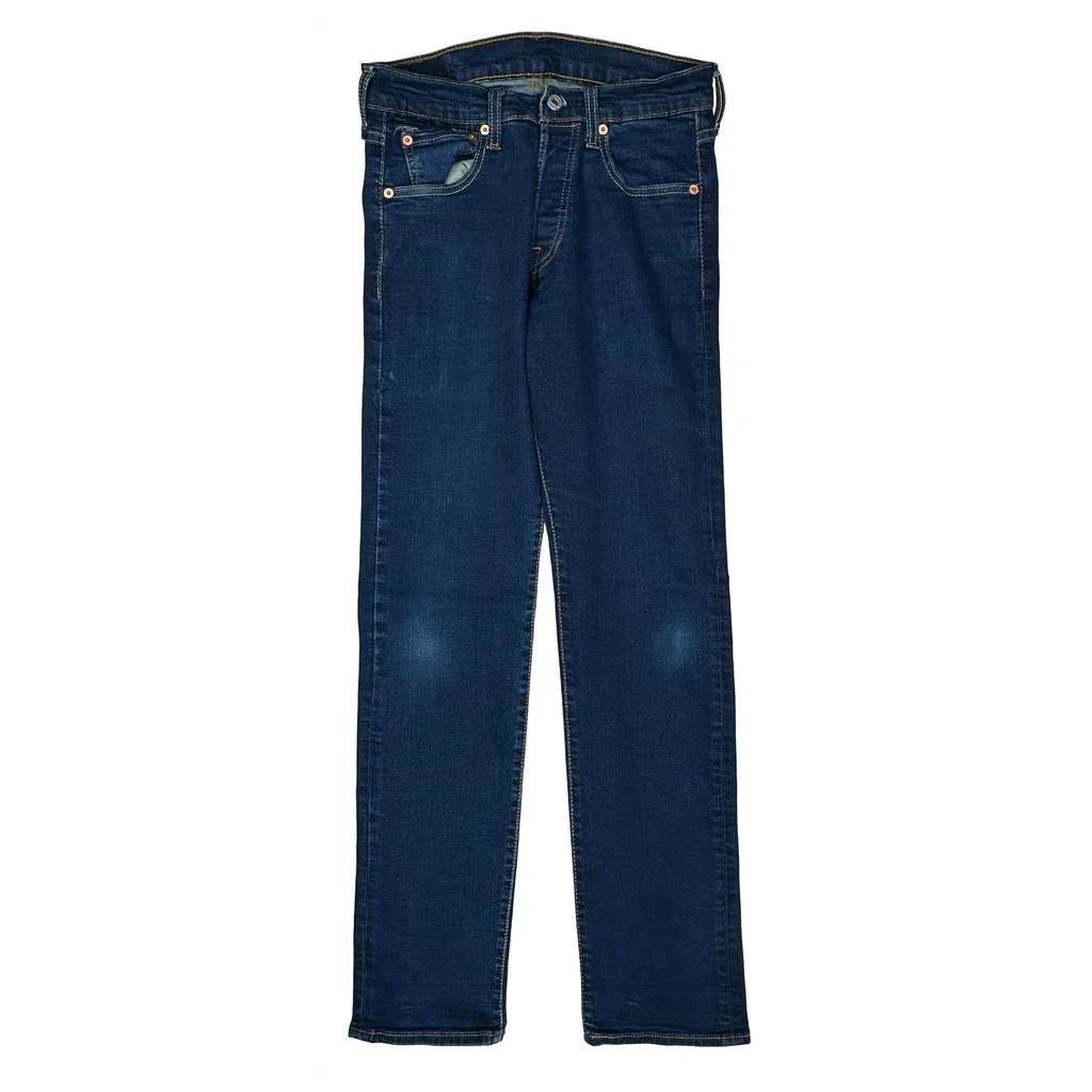 501 Levis Slim Fit Jeans - 29W UK 10 Blue Cotton - Image 2
