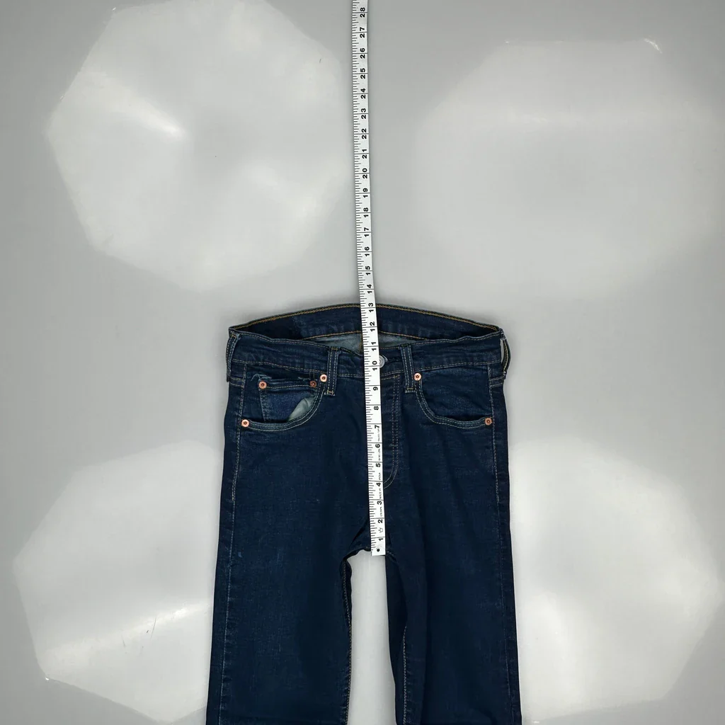 501 Levis Slim Fit Jeans - 29W UK 10 Blue Cotton - Image 4