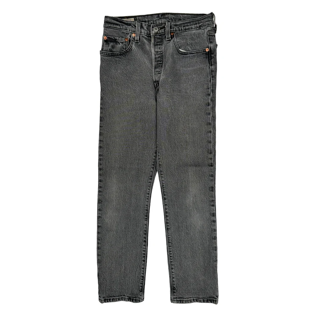501 Levis Jeans - 26W UK 6 Grey Cotton - Image 2