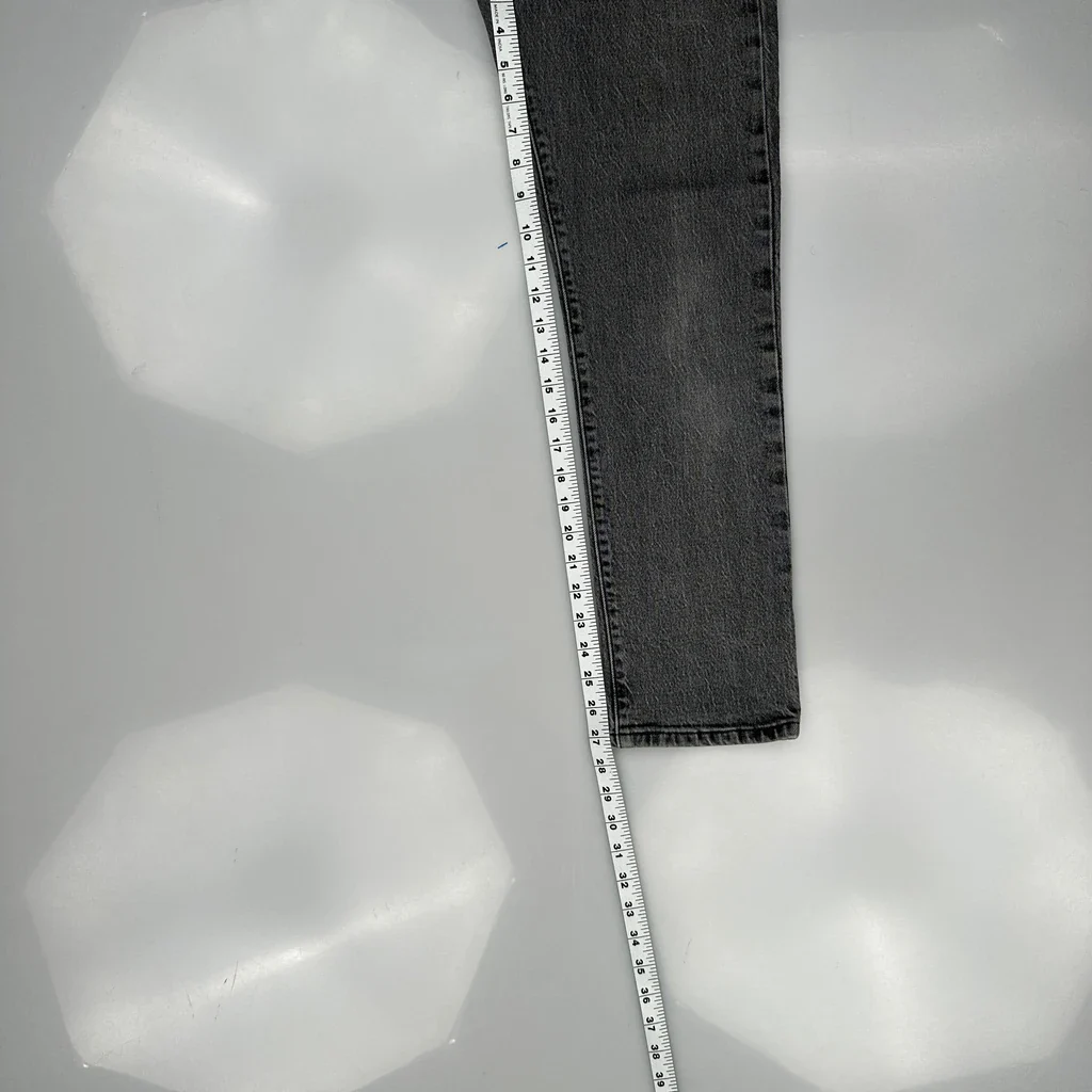 501 Levis Jeans - 26W UK 6 Grey Cotton - Image 5