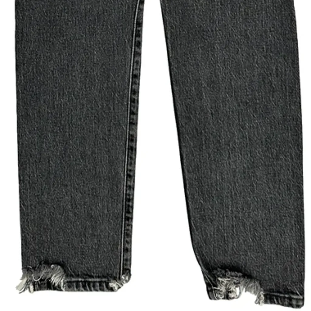 501 Levis Skinny Jeans - 26W UK 6 Grey Cotton - Image 8