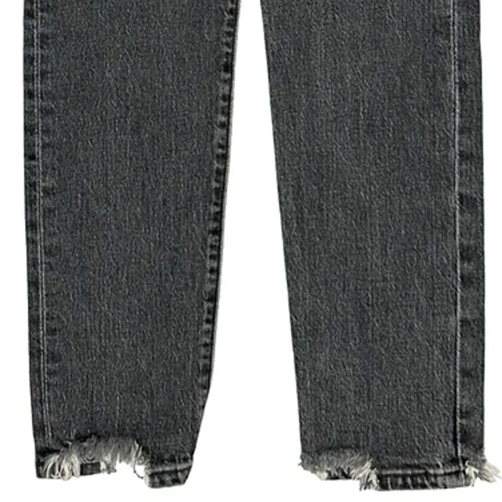 501 Levis Skinny Jeans - 26W UK 6 Grey Cotton - Image 9