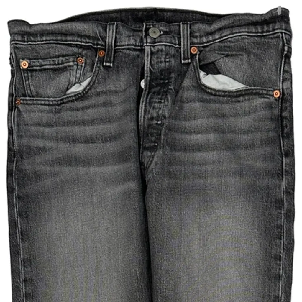 501 Levis Slim Fit Jeans - 31W UK 12 Grey Cotton - Image 10