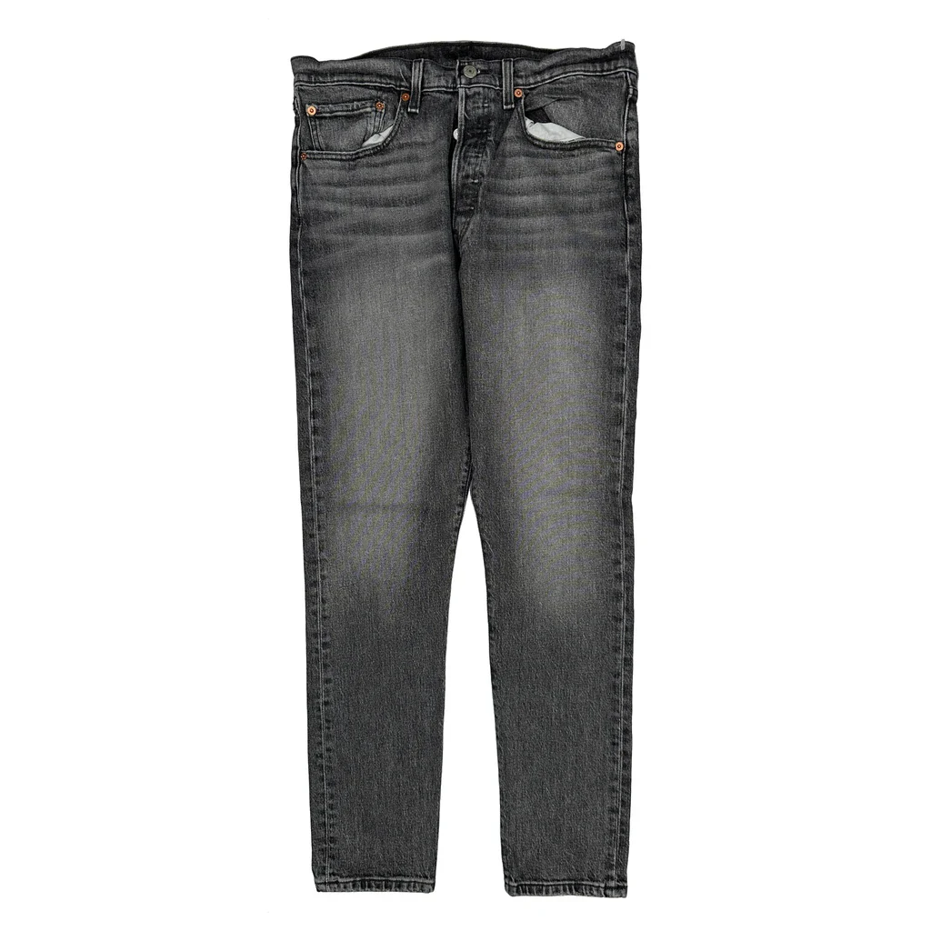 501 Levis Slim Fit Jeans - 31W UK 12 Grey Cotton - Image 2