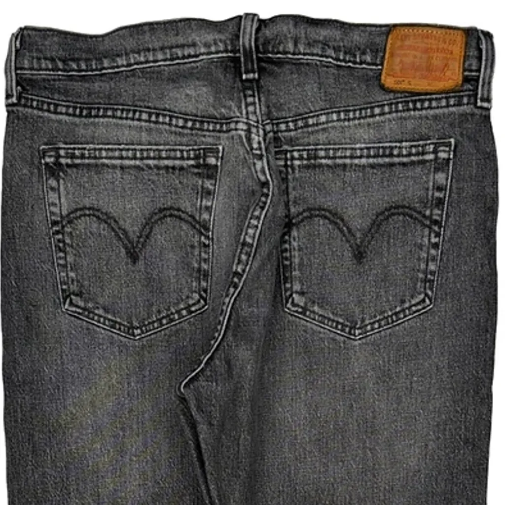 501 Levis Slim Fit Jeans - 31W UK 12 Grey Cotton - Image 9