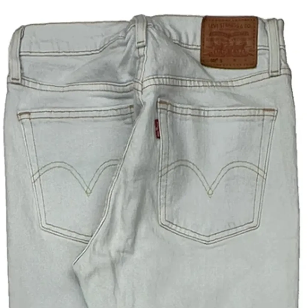 501 Levis Jeans - 26W US 2 Light Wash Cotton - Image 8