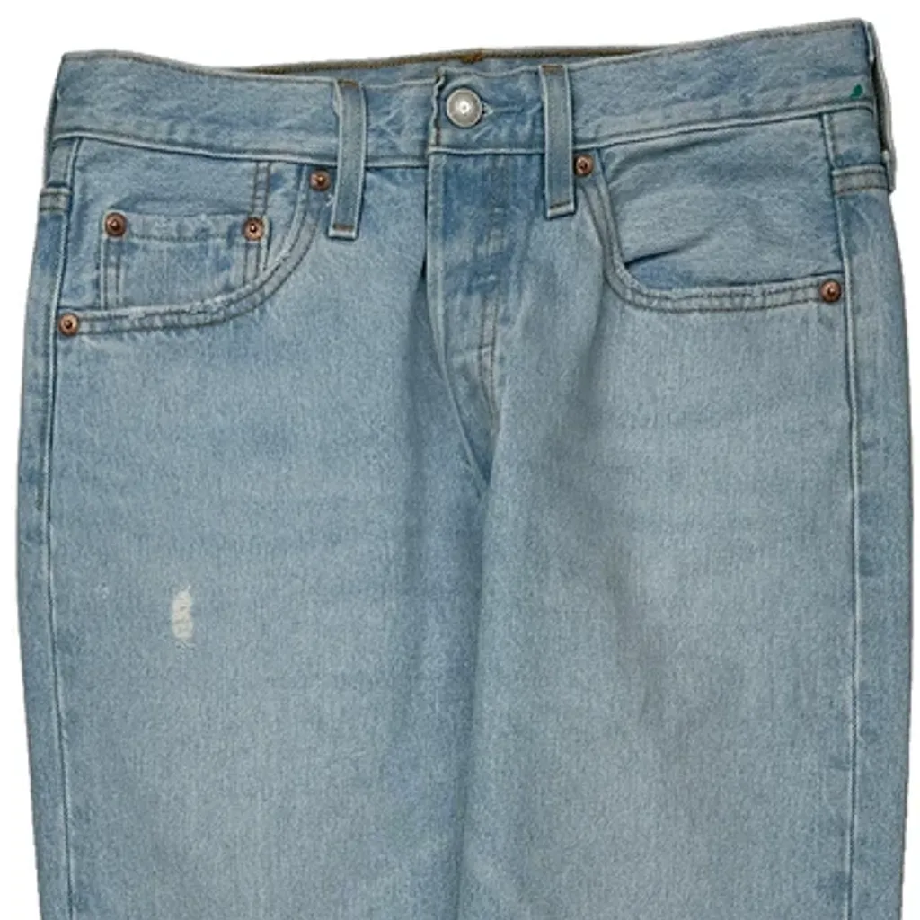 501 Levis Jeans - 28W US 4 Light Wash Cotton - Image 9