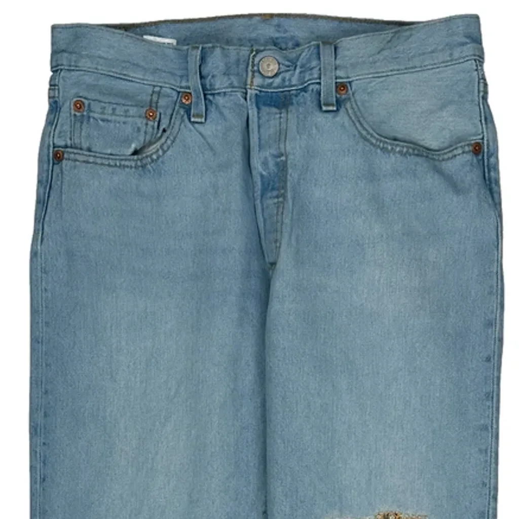 501 Levis Jeans - 29W UK 10 Light Wash Cotton - Image 10