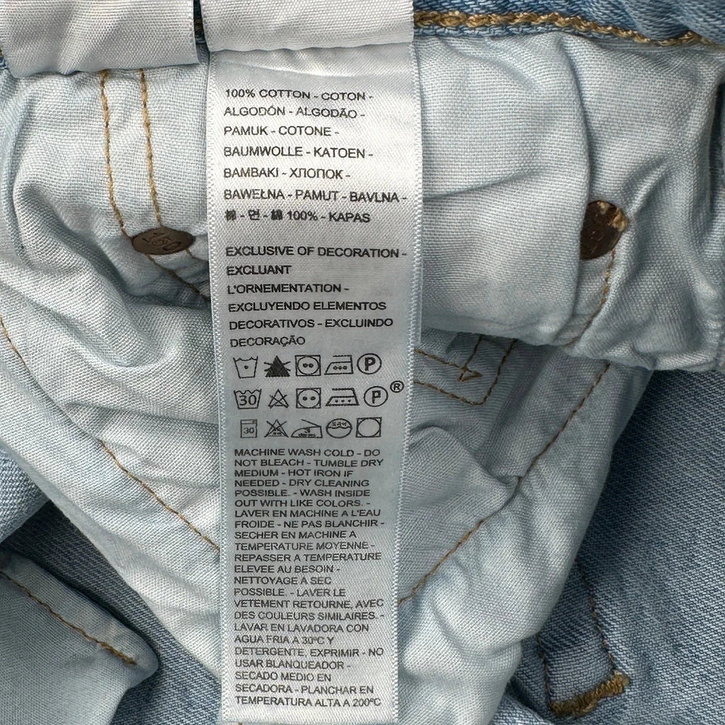 501 Levis Jeans - 29W UK 10 Light Wash Cotton - Image 7