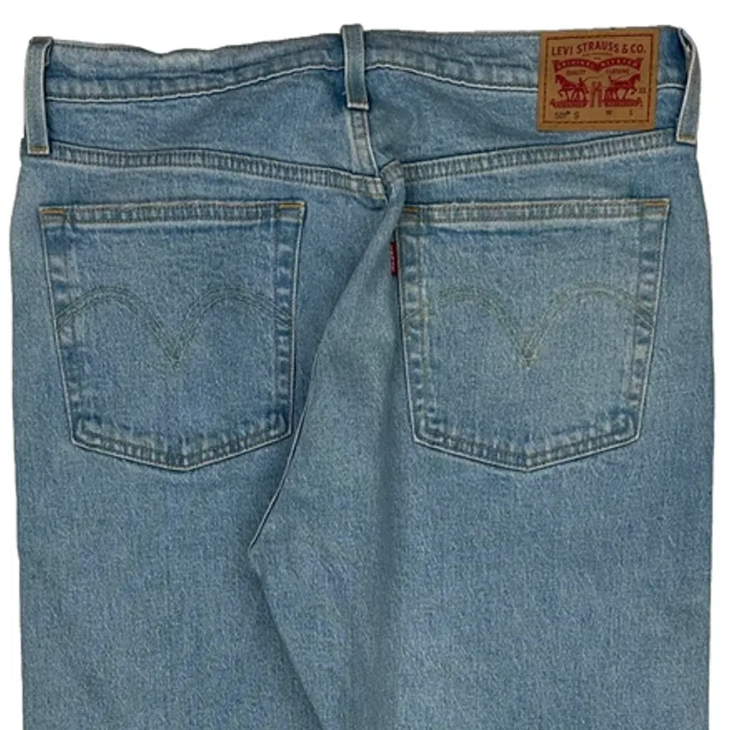 501 Levis Jeans - 30W UK 10 Light Wash Cotton - Image 8