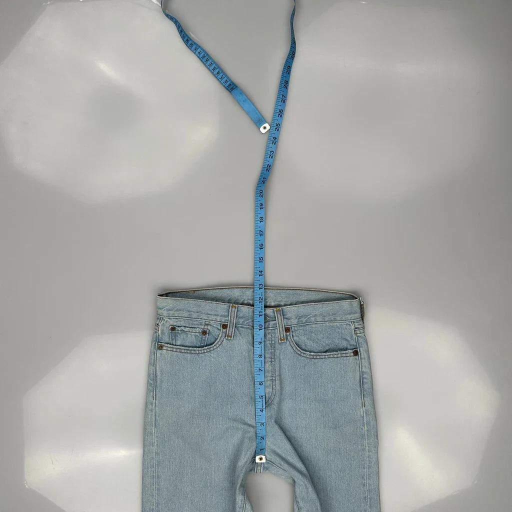 501 Levis Jeans - 30W UK 10 Light Wash Cotton - Image 4