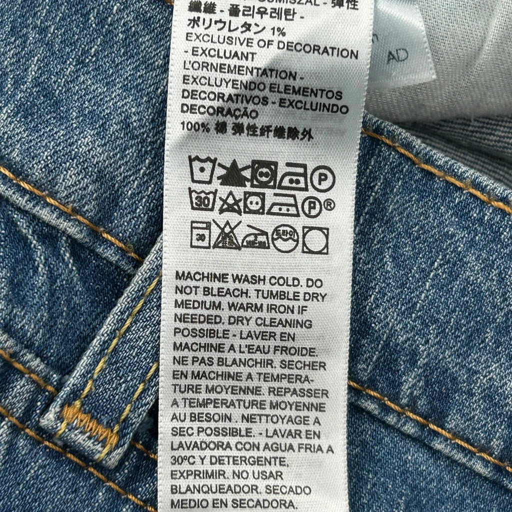 502 Hi Ball Levis Jeans - 32W 29L Blue Cotton - Image 6